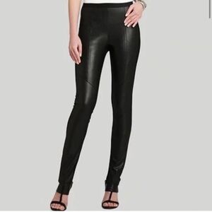 🥑5/$25 BCBGMaxAzria Maddex Faux Leather Front Leggings size XS